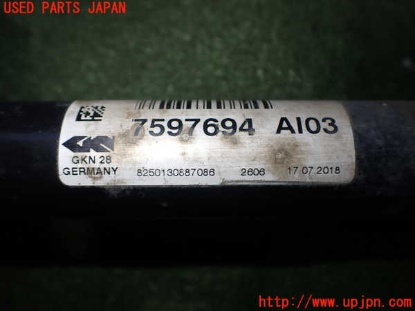 2UPJ-9235524010]BMW 320i(8A20)右フロントドライブシャフト 中古 (F30)_4