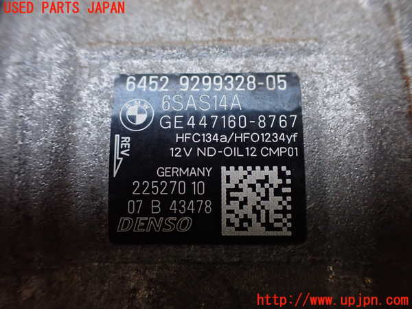 2UPJ-9235526025]BMW 320i(8A20)エアコンコンプレッサー 中古 (F30)_3