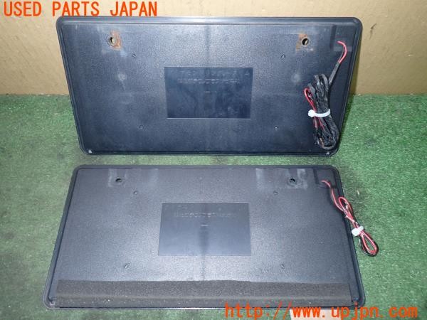 3UPJ=9235550001]セリカ GT-FOUR(ST205)後期 旭化成テクノプラス ダイアモンドリング-スリム DR-S-01 字光式ナンバーフレーム LED 中古_3
