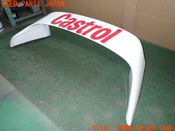 3UPJ=9235550057]セリカ GT-FOUR(ST205)後期 純正 リアスポイラー カストロールカラー デカール・ステッカー貼り付け 中古_2