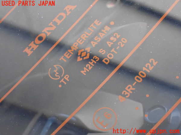 2UPJ-9235561560]アコード ユーロR(CL7)リアガラス (43R-00122) 中古_2