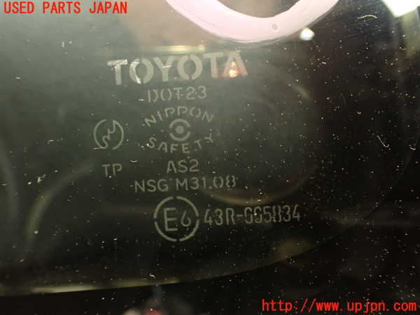 2UPJ-9235601382]MR2(SW20) (V型)左クォーターガラス (43R-005834) 中古_4