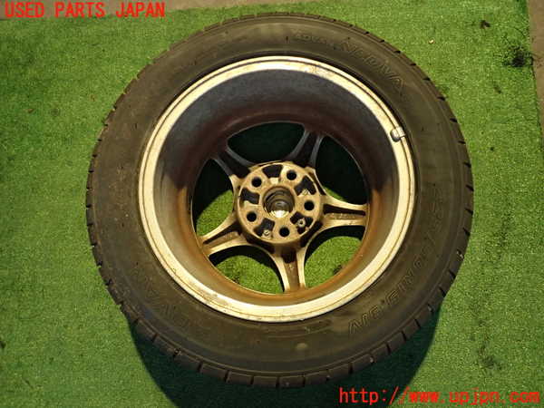 2UPJ-9235609028]MR2(SW20) (V型)タイヤ　ホイール　1本③ 225/50R15 中古_4