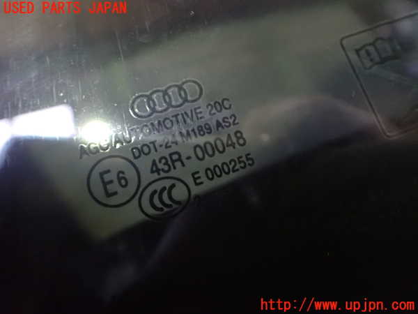 2UPJ-9235621382]アウディ・Q3(8UCPSF)左クォーターガラス 中古(43R-00048 M189)_2