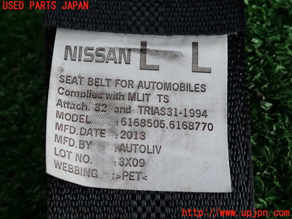2UPJ-9235647185]ジューク NISMO(NF15)左2列目シートベルト 中古_3