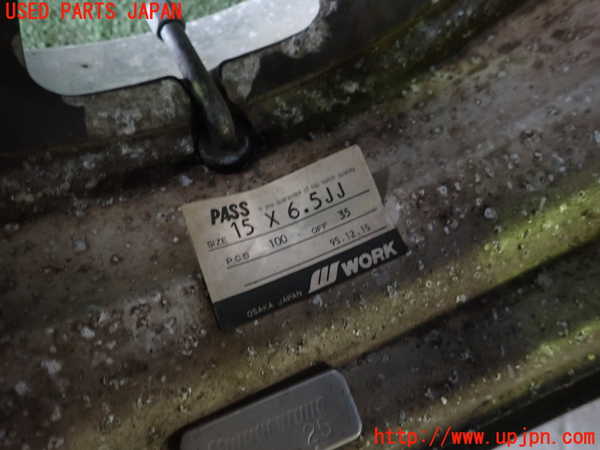 1UPJ-9235689025]ロードスター(NA6CE)社外 タイヤ　ホイール(WORK Pietra Racing)　4本セット 195/50R15 中古_4