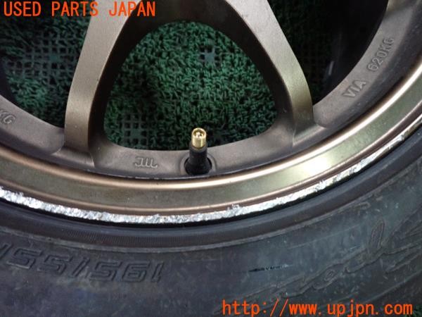 3UPJ=9235690961]ヤリス(YARIS) カップカー(MXPA10)RAYS レイズ VOLK RACING CE28N? タイヤホイール 15×7J? +47? PCD100 4穴 1本 中古_2