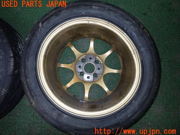 3UPJ=9235690962]ヤリス(YARIS) カップカー(MXPA10)RAYS レイズ VOLK RACING CE28 ホイール 15×7J? +47? PCD100 4穴 2本 ジャンク_5