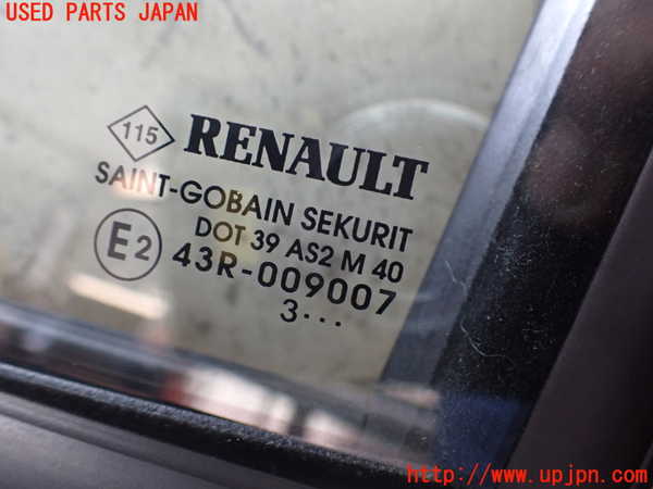 2UPJ-9235711260]ルノー・メガーヌ R.S.(ルノー・スポール)(DZF4R)左ドア (SAINT-GOBAIN SEKURIT 43R-009007 M40) 中古_3