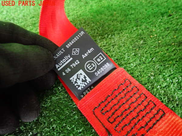 2UPJ-9235717185]ルノー・メガーヌ R.S.(ルノー・スポール)(DZF4R)左2列目シートベルト 中古_2