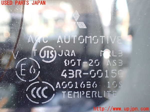 1UPJ-9235731382]パジェロ(V98W)左クォーターガラス 中古(43R-00150 M2L3)_3