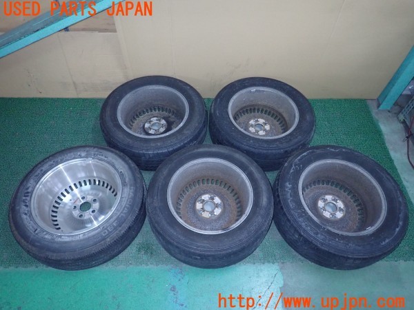 3UPJ=9235780917]センチュリー フロアシフト(GZG50)純正 タイヤホイール 16×7JJ +45 PCD114.3 5穴 5本 スペアタイヤ付き 中古_5