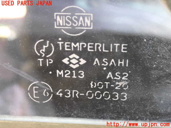 2UPJ-9235791382]セドリック ワゴン(WY30)左クォーターガラス 中古(43R-00033 M213)_3