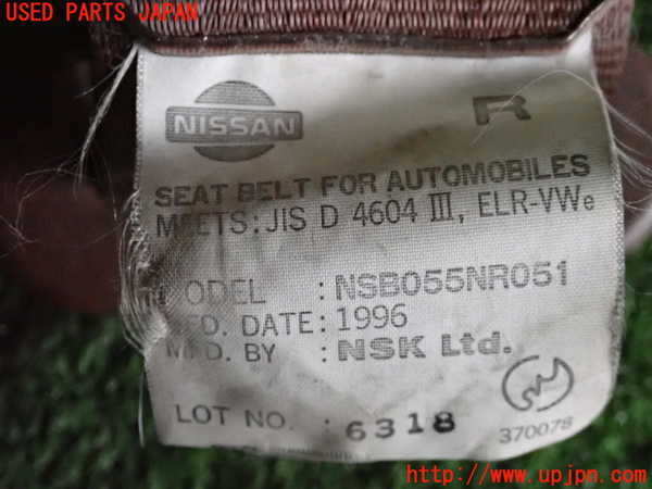 2UPJ-9235797045]セドリック ワゴン(WY30)運転席シートベルト 中古_3