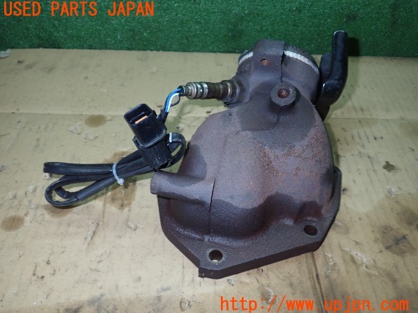 3UPJ=9235800100]ランサーエボリューションVII GT-A(CT9A)純正 タービンアウトレットパイプ O2センサー付 難有 中古_3