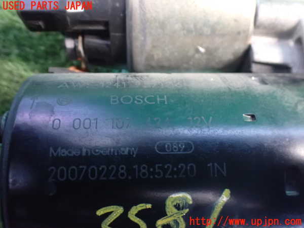 2UPJ-9235816010]BMW X3(PC30)(E83系)セルモーター 中古_3