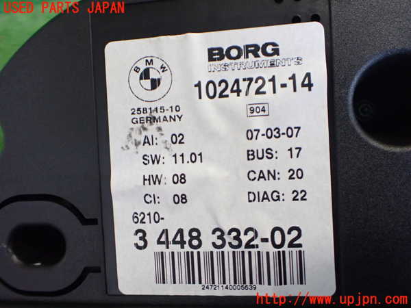 2UPJ-9235816170]BMW X3(PC30)(E83系)スピードメーター 中古_4