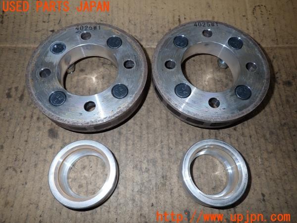 3UPJ=9235860972]アバルト 124スパイダー(NF2EK)KYO-EI 協永産業 Kics 4025W1 W2554 ワイドトレッドスペーサー② 25mm PCD100 4穴 2枚 中古_2