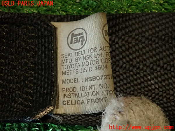 2UPJ-9235927045]セリカ GT-FOUR(ST205)運転席シートベルト 中古_4