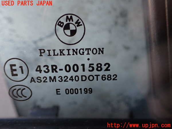 2UPJ-9235941290]BMWアルピナ・D3 ビターボ リムジン(3N1A)(E90)右後ドア (PILKINGTON 43R-001582 M3240) 中古_3