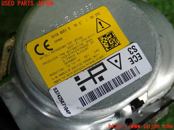 2UPJ-9235957185]BMW X1(AD20)左2列目シートベルト 中古 (F48)_3