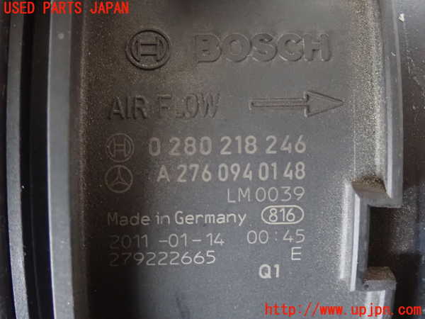 2UPJ-9235976320]ベンツ S350(221057)(W221)エアフロメーター 中古_3