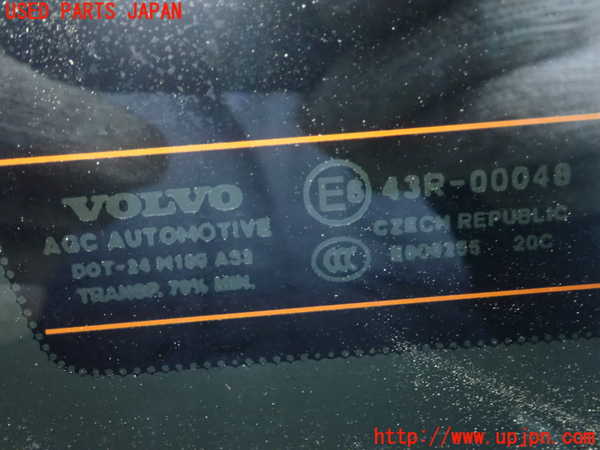 1UPJ-9235991382]ボルボ・V40 クロスカントリー(MB420XC)左クォーターガラス 中古 AGC M189 43R-00048_2