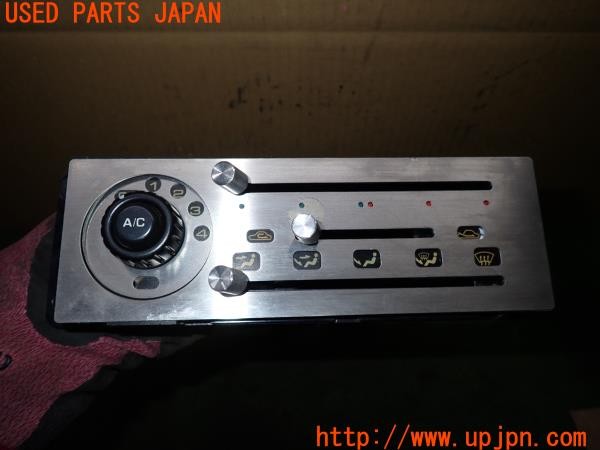 3UPJ=9236010512]ロードスター Sスペシャル(NA6CE)後期 純正 エアコンスイッチ 社外パネルカバー付き 中古_2