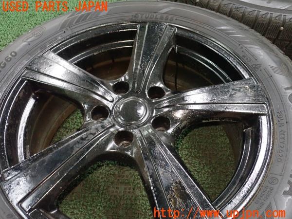 3UPJ=9236030955]BMW 528i(FR30 F10)前期 weds ウェッズ スタッドレスタイヤホイール 17×7J +40 PCD114.3 5穴 4本 中古_2