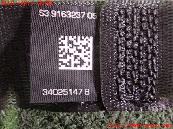 2UPJ-9236037155]BMW 528i(FR30)右2列目シートベルト 中古 (F10)_3