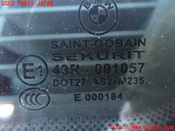 2UPJ-9236051380]BMW 320d ツーリング(3D20)(F31)右クォーターガラス (SEKURIT 43R-001057 M235) 中古_2
