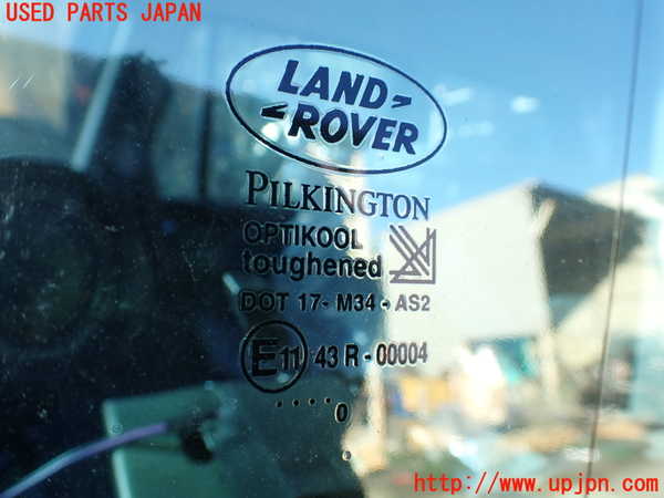 1UPJ-9236091380]ランドローバー・レンジローバー(LP60D)右クォーターガラス 中古 PILKINGTON M34 43R-00004_3