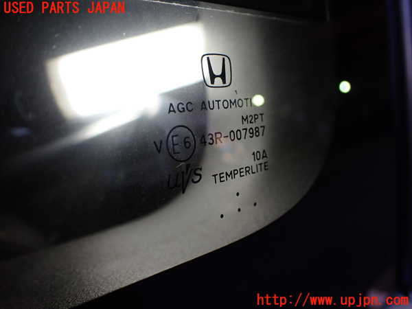 1UPJ-9236131380]N-BOX カスタム(エヌ ボックス カスタム)(JF3)右クォーターガラス 中古(43R-007987 M2PT)_2