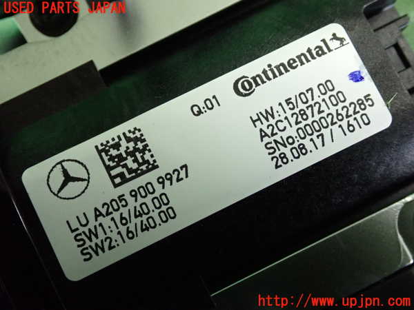 2UPJ-9236176306]ベンツ C220 d W205(205004)スイッチ1(コマンド ナビコントロール等) 中古_4
