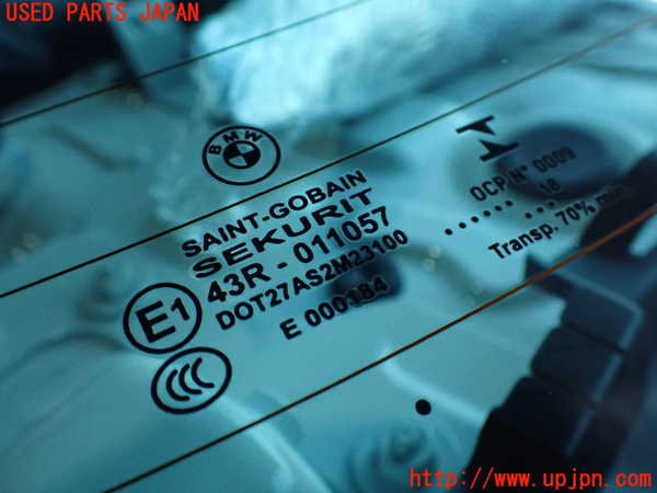 2UPJ-9236181560]BMW M4 クーペ(3C30)(F82)リアガラス (SEKURIT 43R-011057 M23100) 中古_2