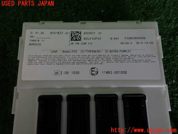 2UPJ-9236186147]BMW M4 クーペ(3C30)(F82)コンピューター2 (ボディーコントロール) 中古_3