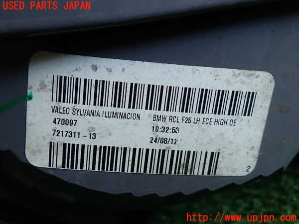 2UPJ-9236211536]BMW X3 F25(WY20)左テールランプ 中古_3