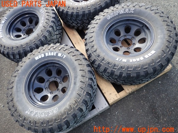 3UPJ=9236220917]ランドクルーザー60 バン XV ハイルーフ(HJ61V(改))後期 社外 ホイール 16×8J +28 PCD139.7 6穴 4本 中古_3
