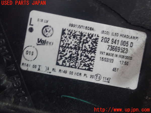 1UPJ-9236241132]VW ポロ(AWDLA)左ヘッドライト LED ジャンク_4