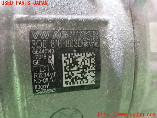 1UPJ-9236246025]VW ポロ(AWDLA)エアコンコンプレッサー 中古_2