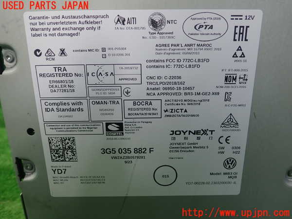 1UPJ-9236246589]VW ポロ(AWDLA)カーナビゲーション 中古_2