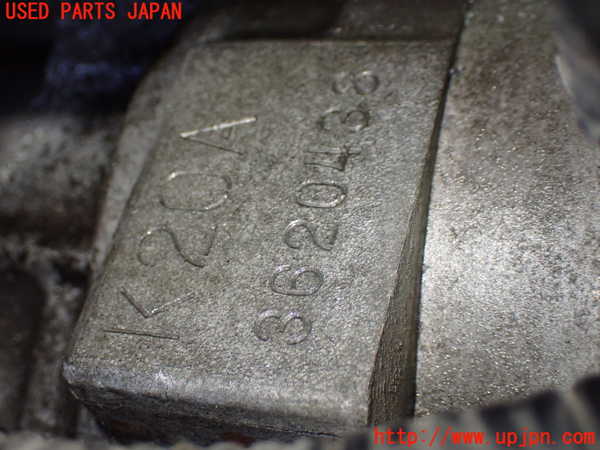 1UPJ-9236252003]インテグラ タイプR(DC5)エンジンミッションセット（補器類・ECU付） K20A 6FMT (1番値(Mpa)1.32/2:1.29/3:1.31/4:1.4) 中古_4