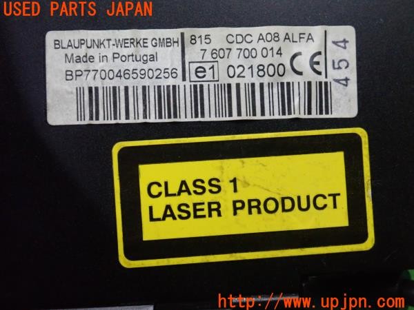 3UPJ=9236260501]アルファロメオ 156 GTAセレスピード(932AXB)純正 BLAUPUNKT ブラウプンクト CDチェンジャー 中古_5