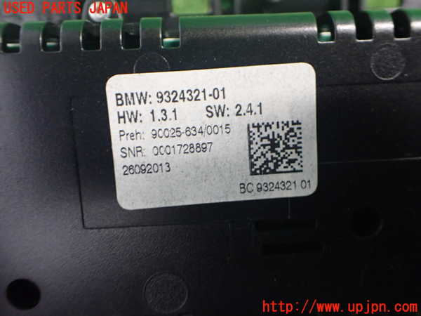 2UPJ-9236286066]BMW アクティブハイブリッド5(AH5)(FZ35)エアコンスイッチ1 中古 (F10)_3