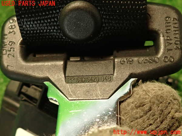 2UPJ-9236307155]BMW アクティブハイブリッド3(AH3)(3F30)右2列目シートベルト 中古 (F30)_5