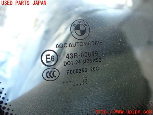 2UPJ-9236331382]BMW 420i グランクーペ(4D20)(F36)左クォーターガラス 中古(43R-00049 M25)_2