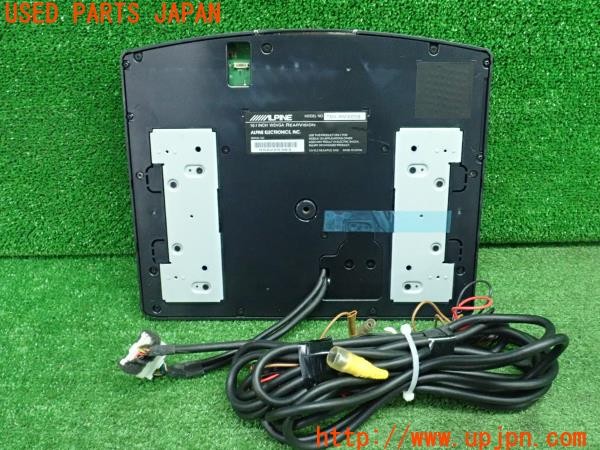 3UPJ=9236340559]アルファードハイブリッド(ATH20W)後期 ALPINE アルパイン TMX-RM3005B フリップダウンモニター 中古_3