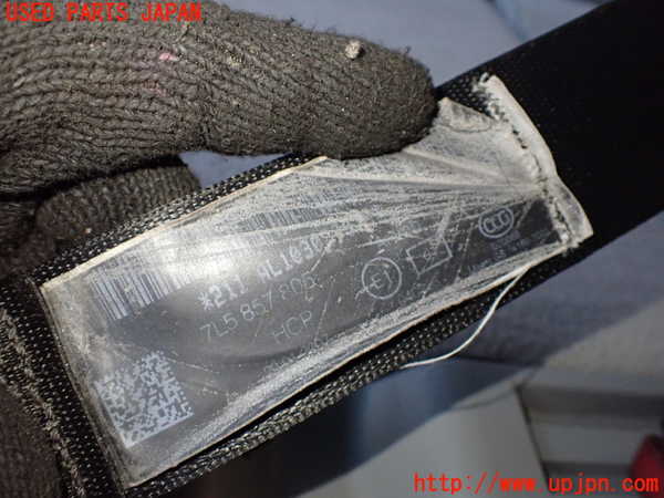 1UPJ-9236357185]ポルシェ・カイエン S(9PAM4801)左2列目シートベルト 中古_2