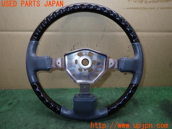3UPJ=9236360617]ランドクルーザー80(FZJ80G)後期 純正 ステアリング ウッドコンビ 中古_2
