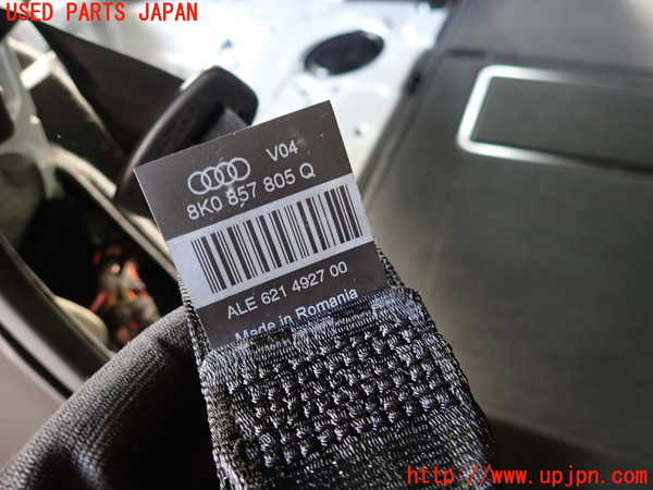 1UPJ-9236387155]アウディ・S4 アバント(8KCGWF)右2列目シートベルト 中古_2